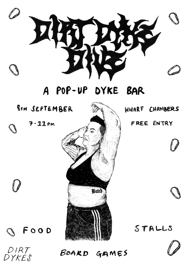 Poster for Dirt Dyke Dive at Wharf Chambers, Leeds