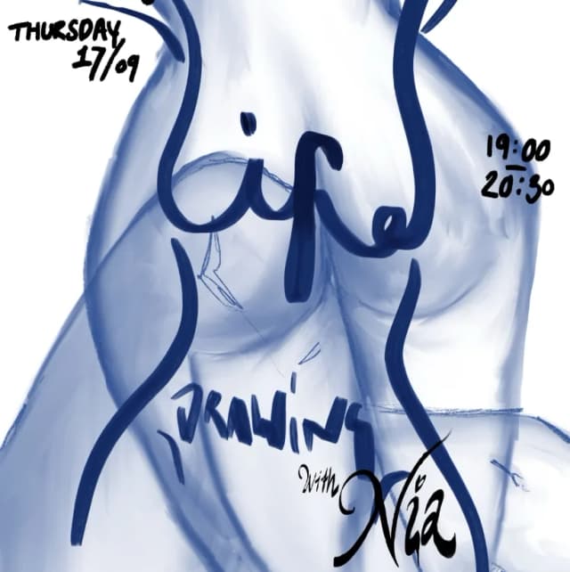 Poster for LIFE DRAWING @ HOPE HOUSE