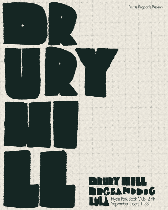 Poster for Drury Hill / dogbanddog / LULA