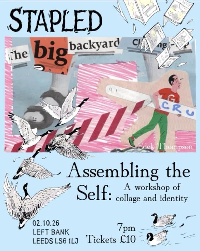 Poster for Stapled 2026: An evening of Zines and Art Workshops