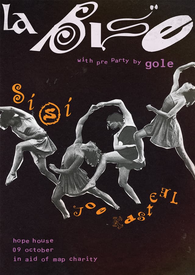 Poster for La Bise: SiSi & Joe Kasteel (w/ Gole pre-party)