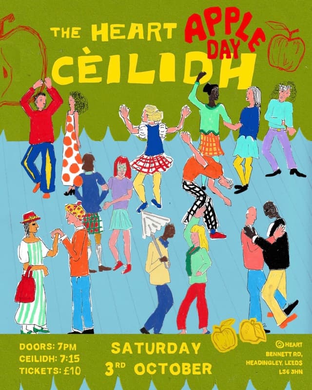 Poster for The Heart Apple Day Cèilidh