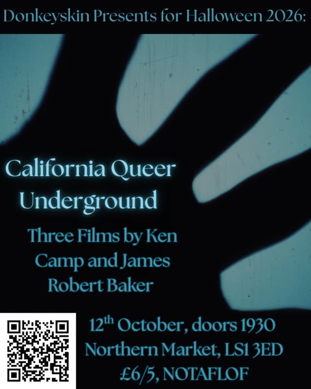 Poster for California Queer Underground Triple Bill Screening