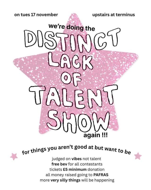 Poster for Distinct Lack of Talent Show