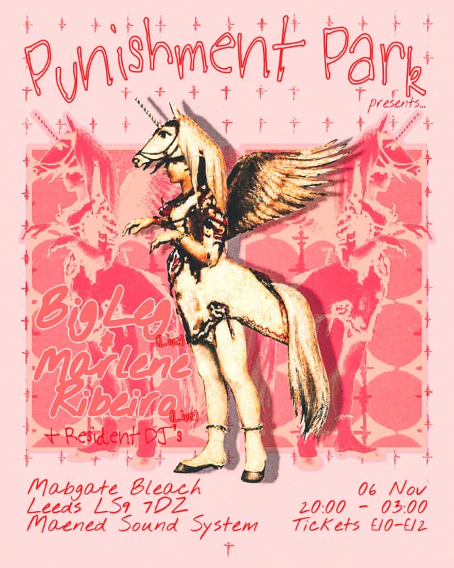 Poster for Punishment Park presents Big Leg (live) and Marlene Ribeiro (live)