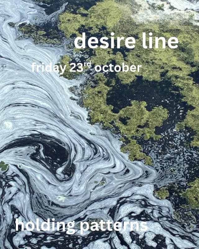 Poster for desire line @ Holding Patterns at Holding Patterns, Leeds