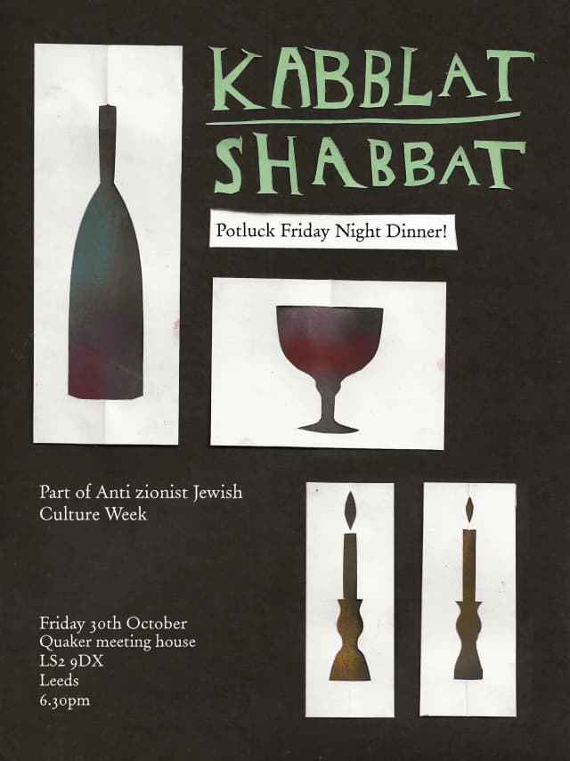 Poster for Kabblat Shabbat Potluck